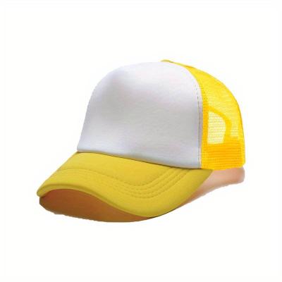 Two Tone Sports Baseball Cap, Breathable Mesh Sunscreen Trucker Hat, Unisex Adjustable Dad Hat for Outdoor Golf Tennis Running