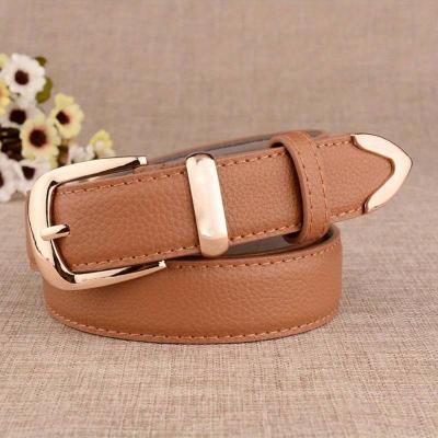 Fashion Women Belts High Quality Golden Buckle Best Matching Dress Jeans Belts for Lady LB2146