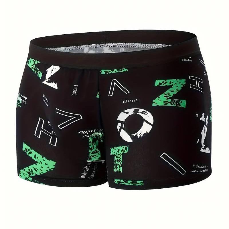 Men'S Fashion Contrast Color Letter Print, Comfortable Classic Lingerie Suit