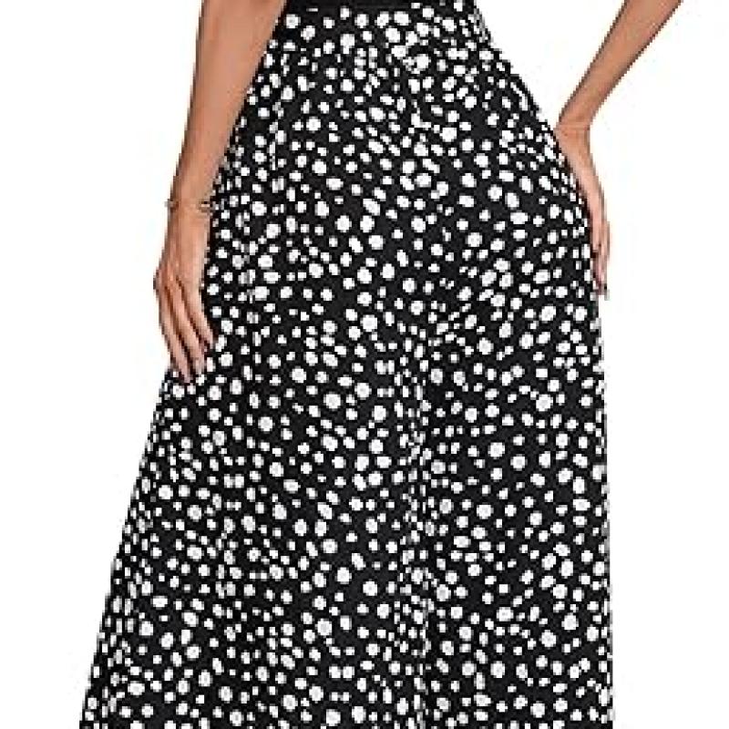 Women's Jumpsuits Dressy Casual Summer Loose Wide Leg Tank Top Jumpsuit with Belt