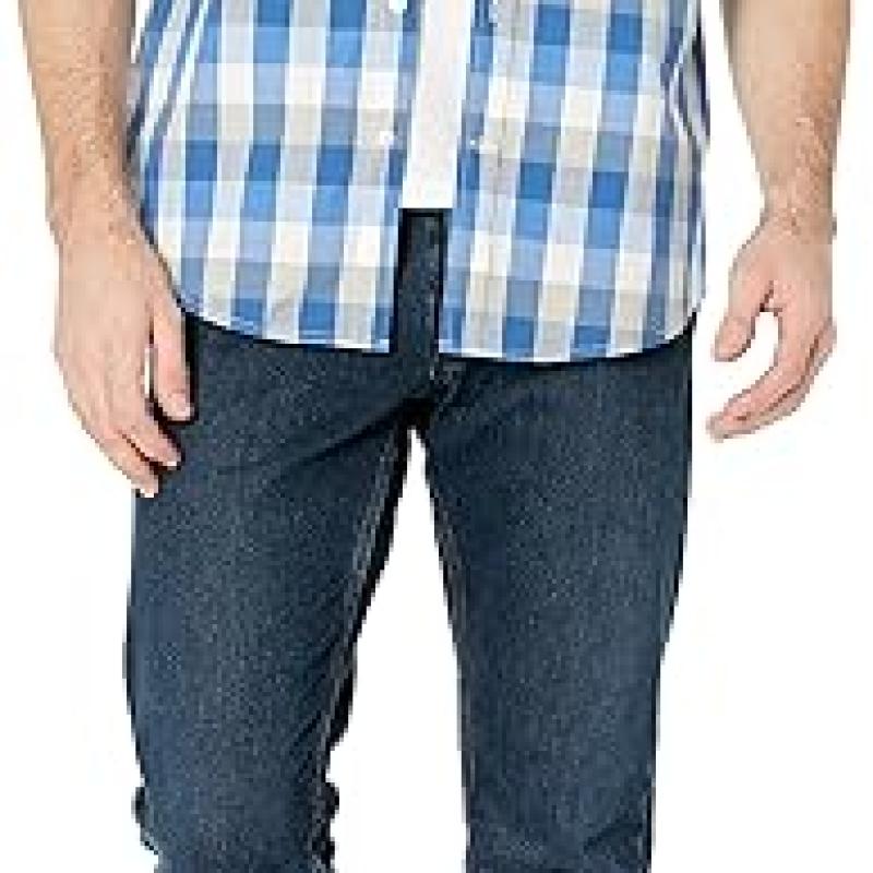Essentials Men's Regular-Fit Short-Sleeve Poplin Shirt