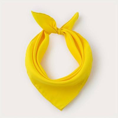 New Solid Color Single-Color Professional 50 Square Scarf Faux Small Square Gift Performance Handkerchief