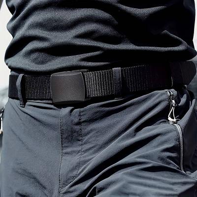 Nylon belt for men and women, anti allergic cloth belt, casual belt, smooth buckle nylon belt, security check pants belt, youth student leisure outdoor trend